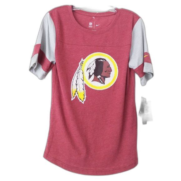 NFL | Maroon Crew Neck Washington Redskins Tee - Picture 1 of 8